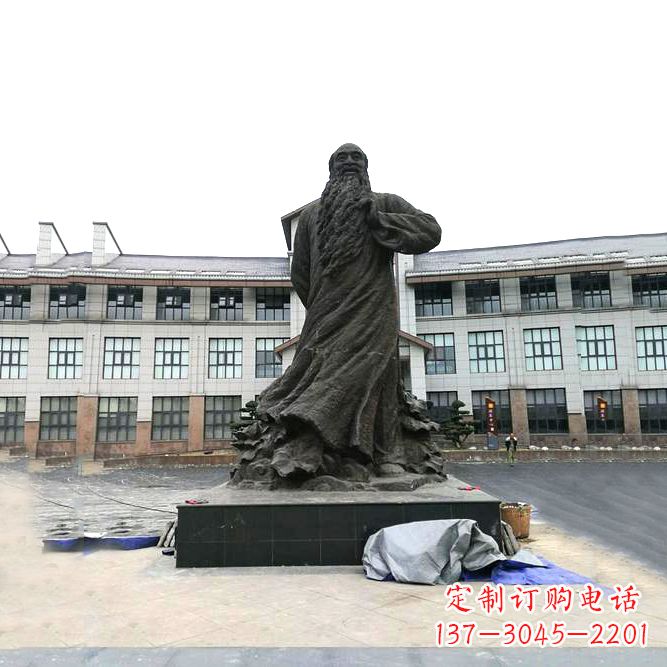 大同张大千铜雕塑像-景区广场名人雕塑