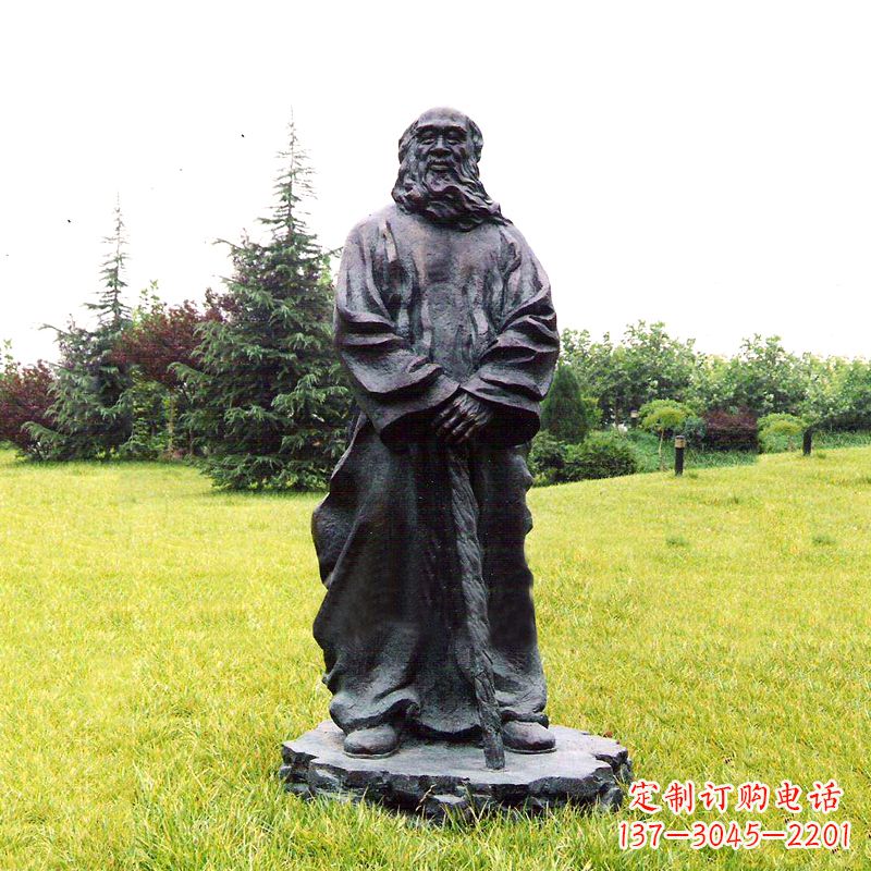 大同张大千铜雕像-公园近代名人著名人物雕塑