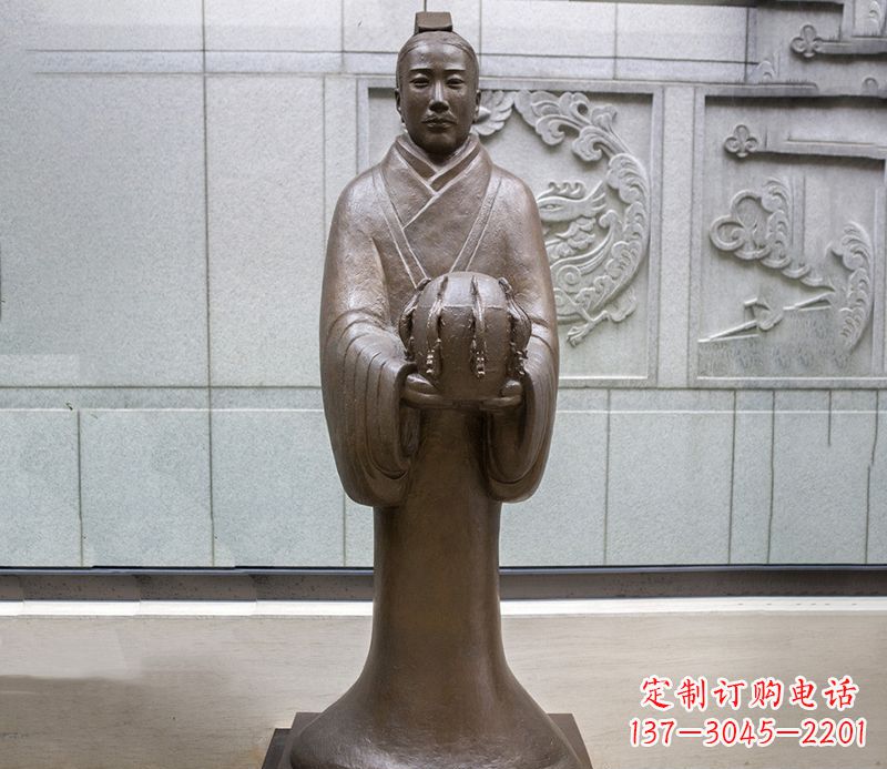 大同张衡科学家 人物铜雕