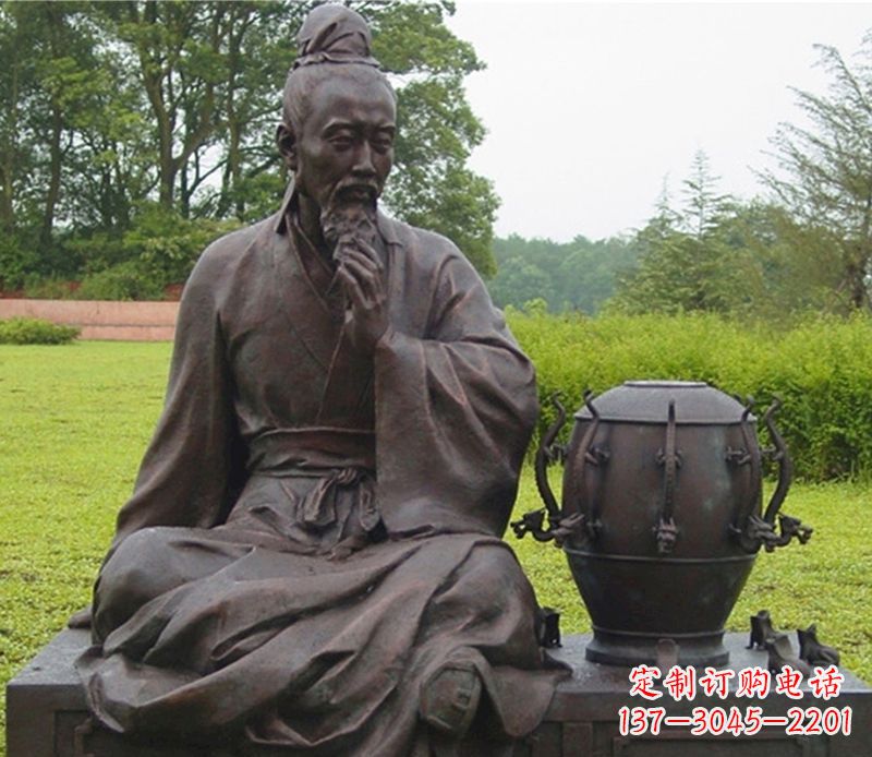 大同张衡科学家铜雕