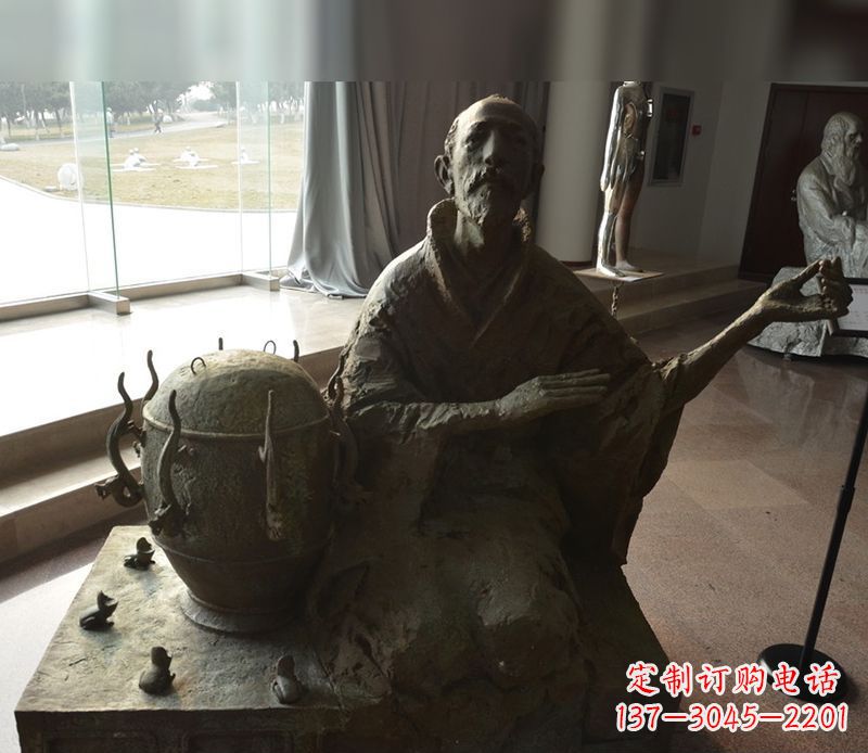 大同张衡铜雕