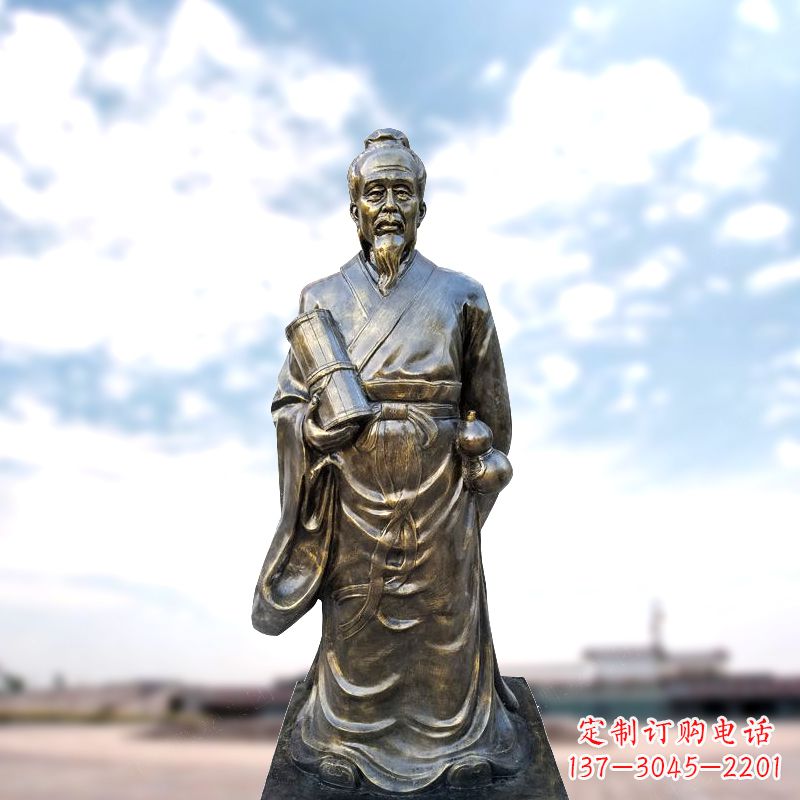 大同张仲景仿铜雕像