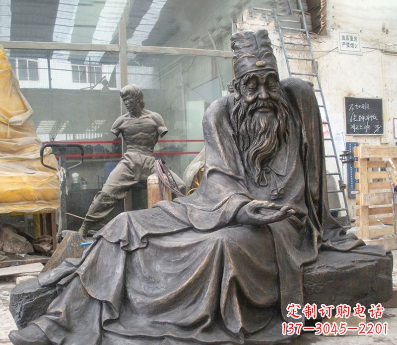 大同张仲景铜雕
