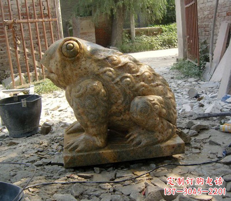 大同招财青蛙石雕