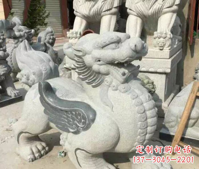 大同招财神兽仿古貔貅石雕