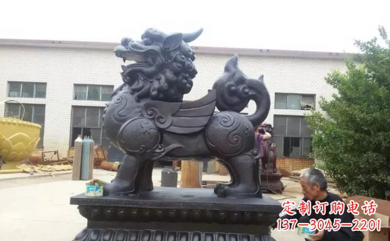 大同招财神兽貔貅铜雕 