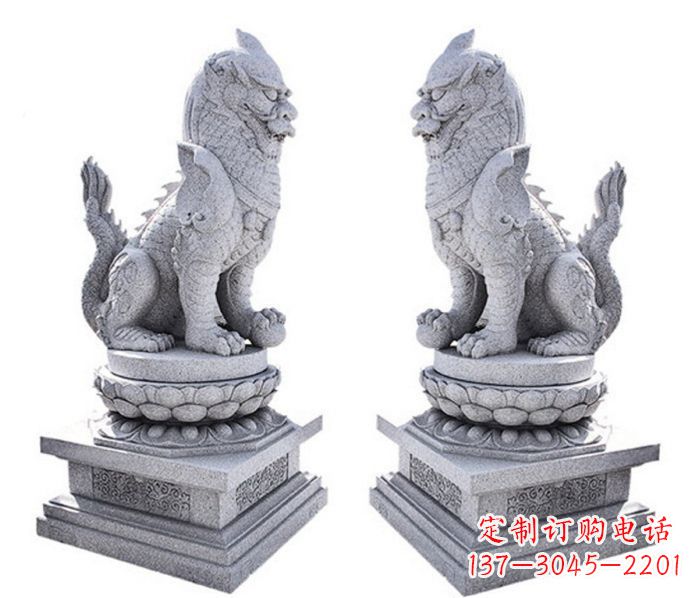 大同招财神兽麒麟石雕