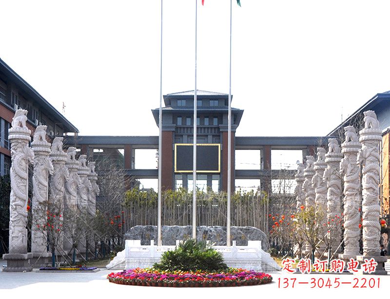 大同中国华表雕塑-校园园林广场景观装饰雕塑
