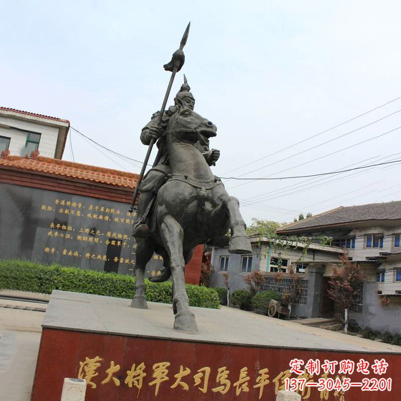 大同中国历史名人汉朝著名将领民族英雄卫青铜雕塑像