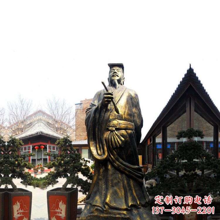 大同中国历史文化名人书圣王羲之雕塑