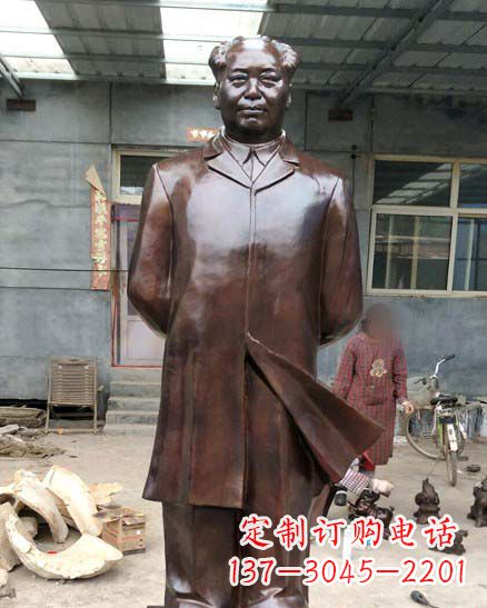 大同中国伟人毛泽东铜像