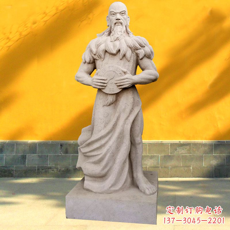 大同中国医药鼻祖之青帝伏羲石雕塑