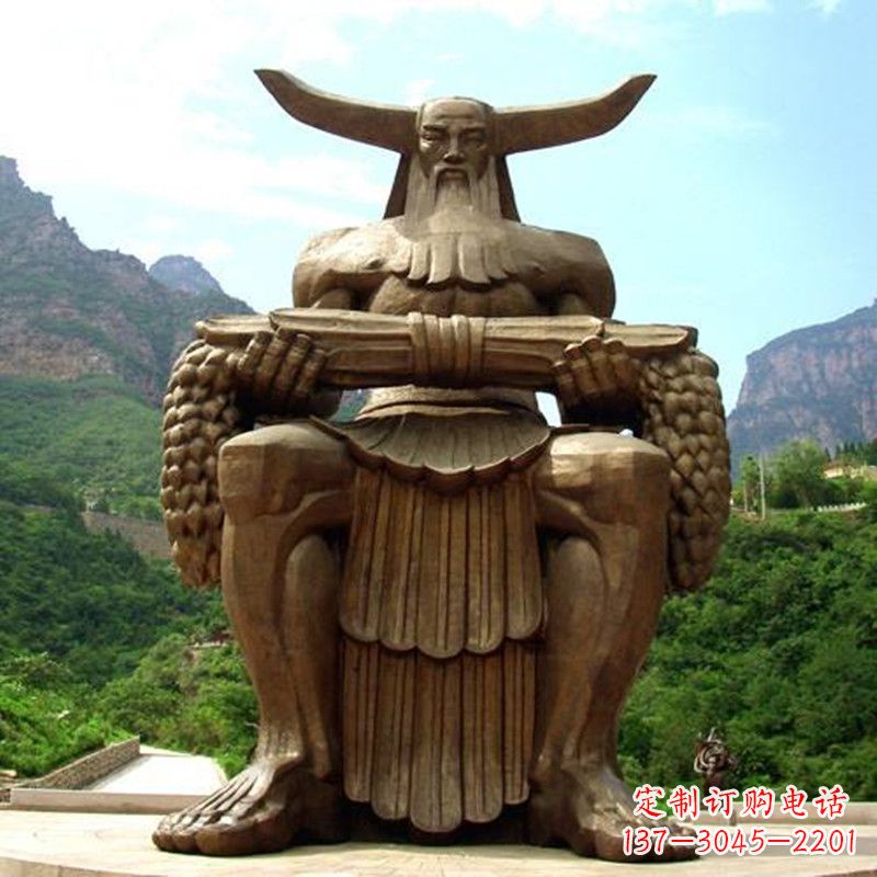大同中华民族人文初祖五榖神农大帝大型景观雕塑