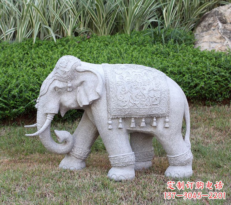 大同中式石雕大象