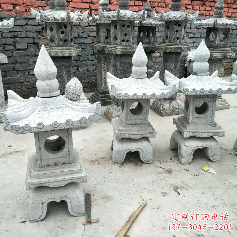 大同中式庭院石雕灯笼