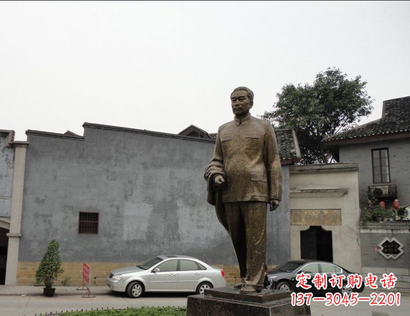大同周恩来广场伟人铜雕