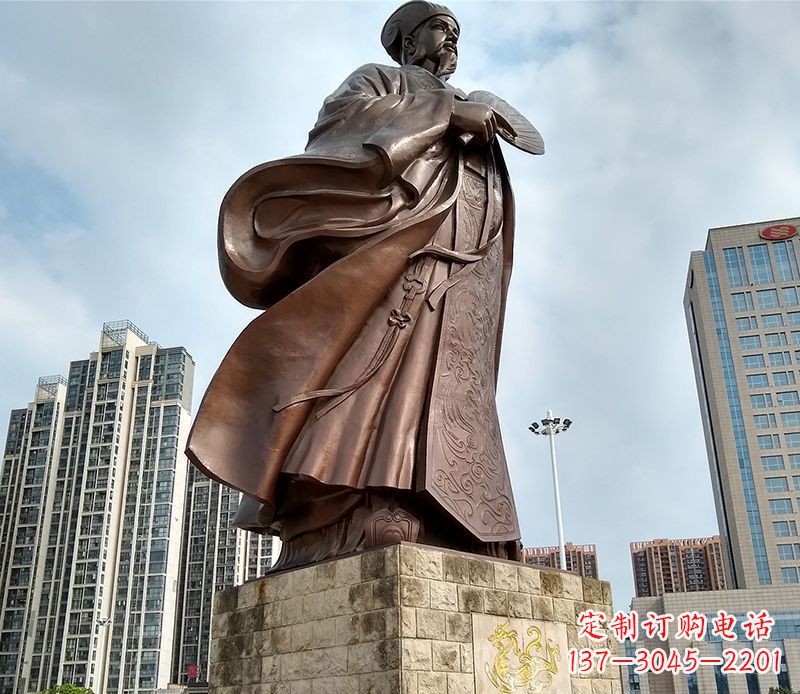 大同诸葛亮人物铜雕 