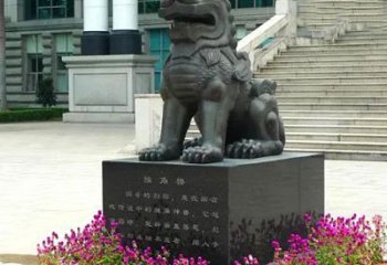 大同獬豸铜雕塑-法院门前神兽动物雕塑摆件