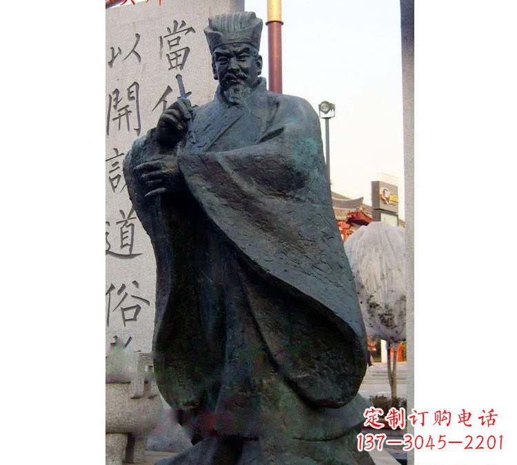 大同铸铜古代名人颜真卿