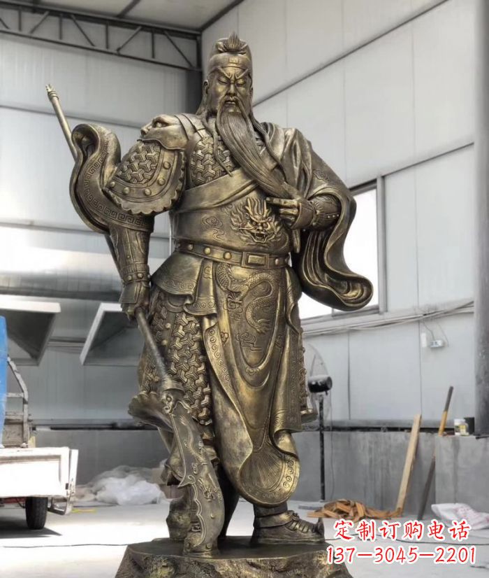 大同铸铜关公雕塑