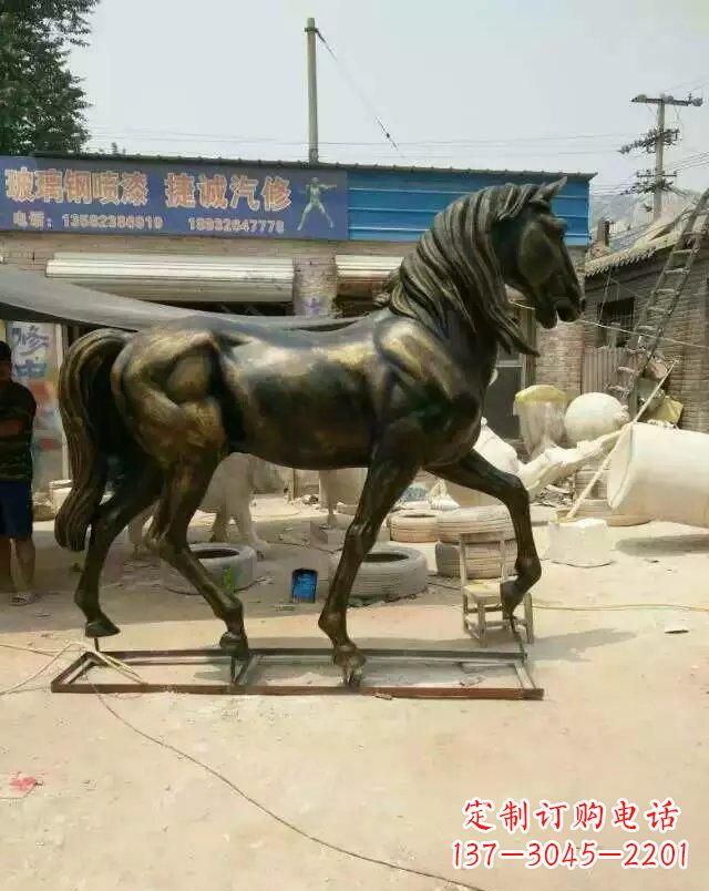 大同铸铜马雕塑