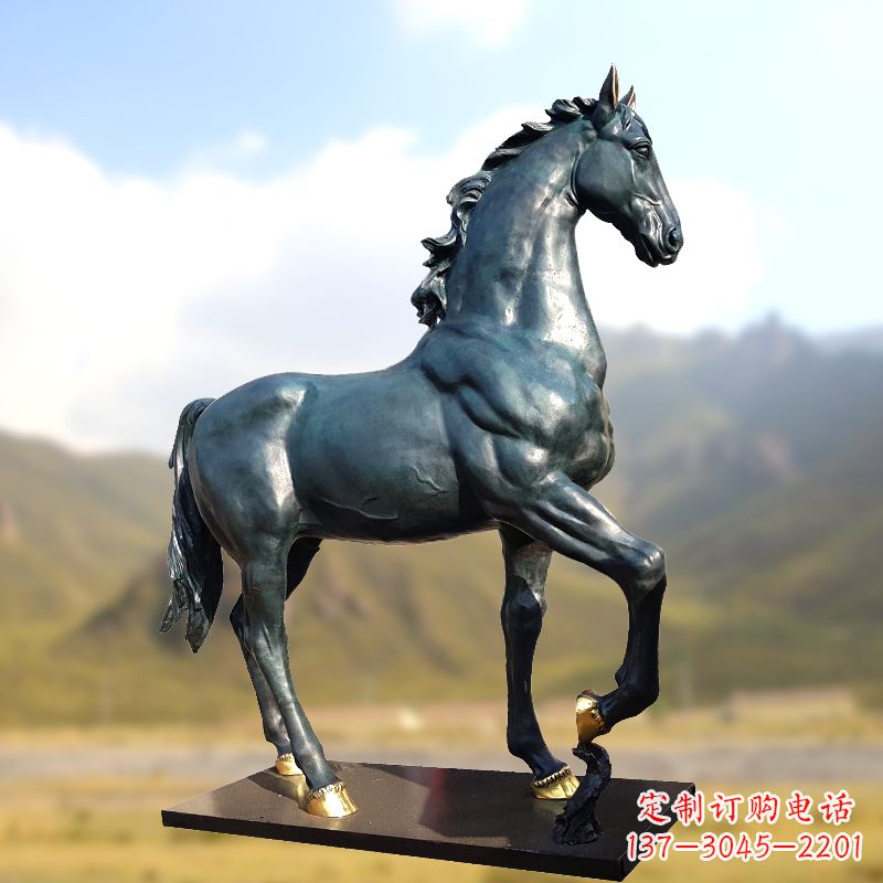 大同铸铜马铜雕塑