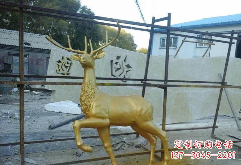 大同铸铜梅花鹿雕塑