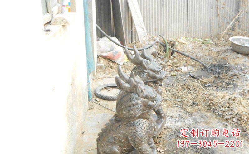 大同铸铜麒麟古代神兽铜雕