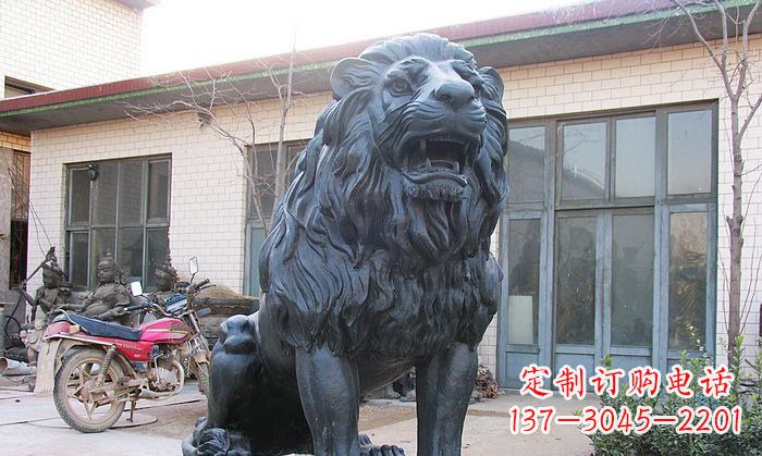 大同铸铜狮子铜雕