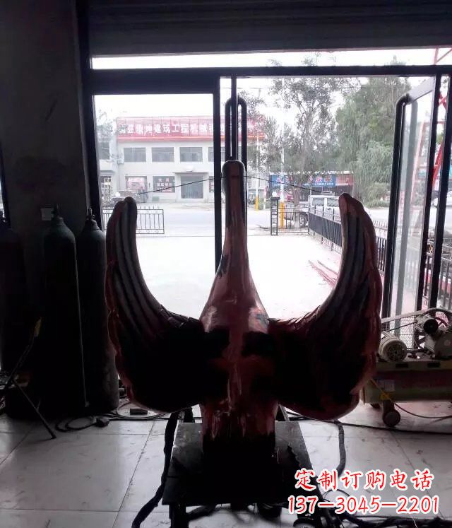 大同铸铜天鹅公园动物铜雕 (2)