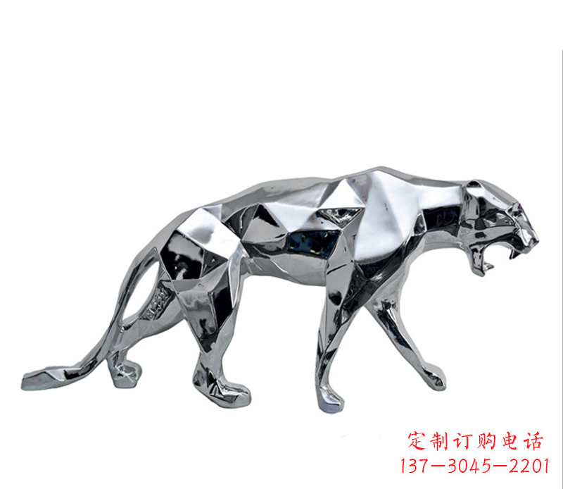 大同豹子雕塑不锈钢