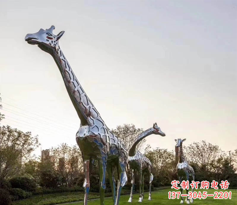 大同不锈钢长颈鹿雕塑