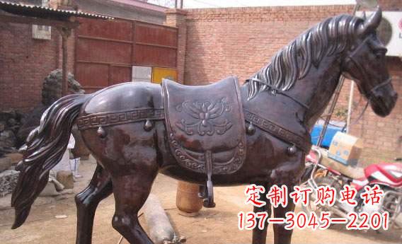 大同紫铜马公园铜雕