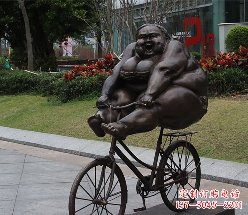 大同自行车铜雕