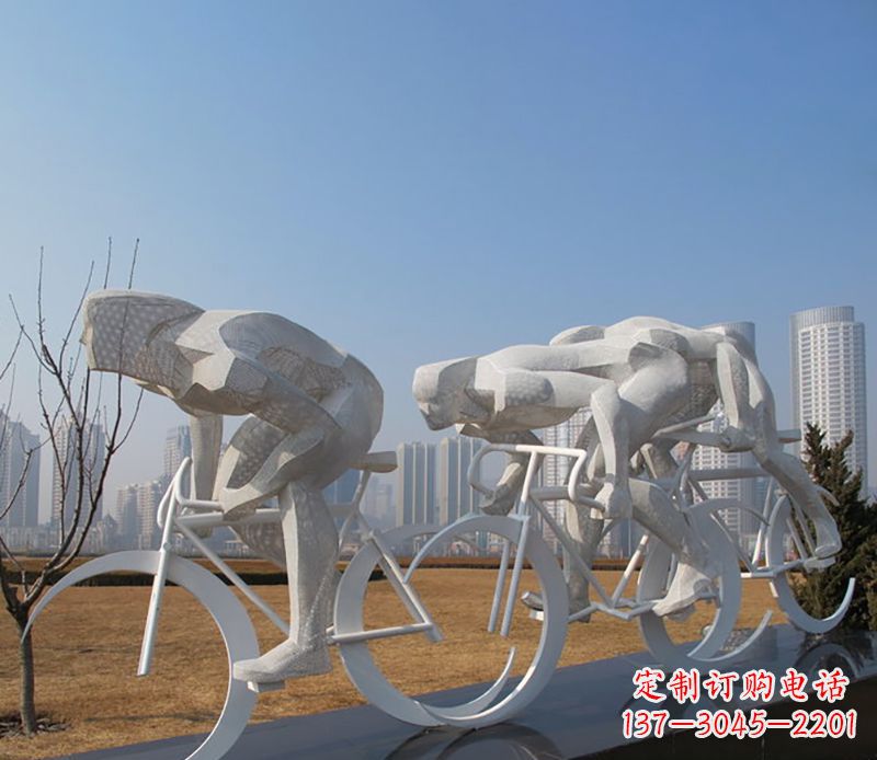 大同自行车比赛不锈钢雕塑