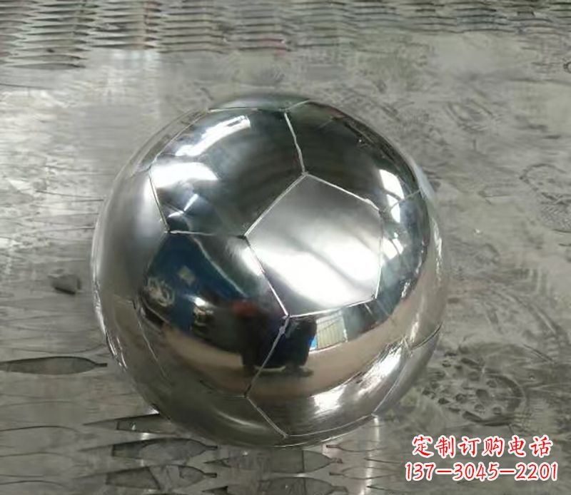 大同足球不锈钢体育器材雕塑