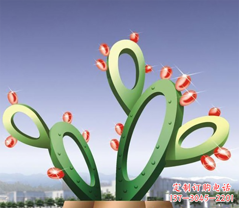 大同仙人掌不锈钢雕塑