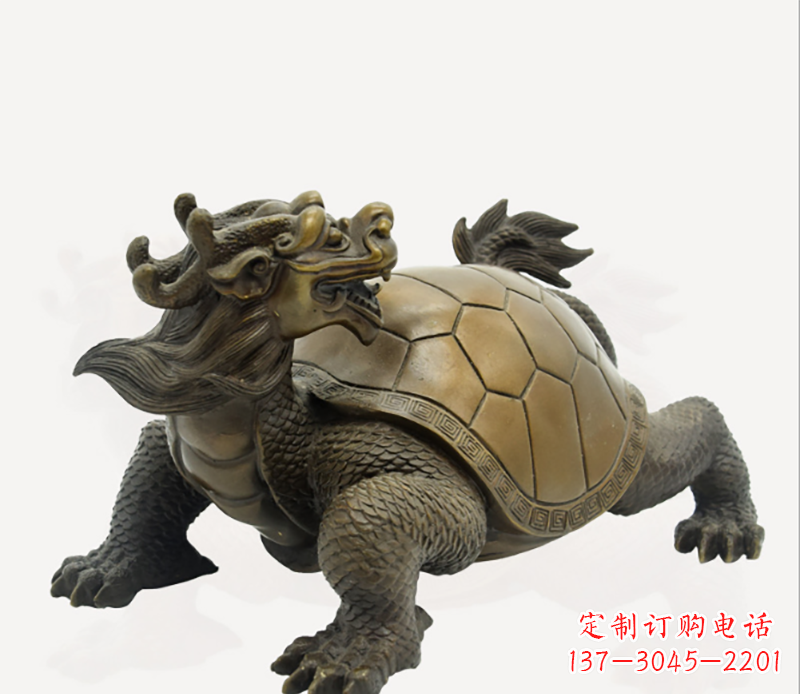 大同招财龙龟铜雕
