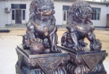 大同紫铜北京狮雕塑