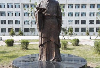 大同祖冲之校园铜雕-纯铜铸造中国古代历史名人著名数学家