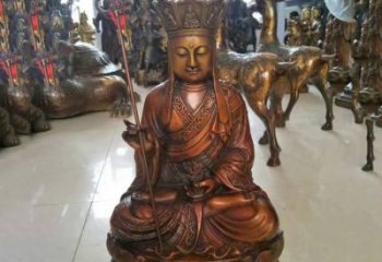 大同坐式地藏菩萨铜雕
