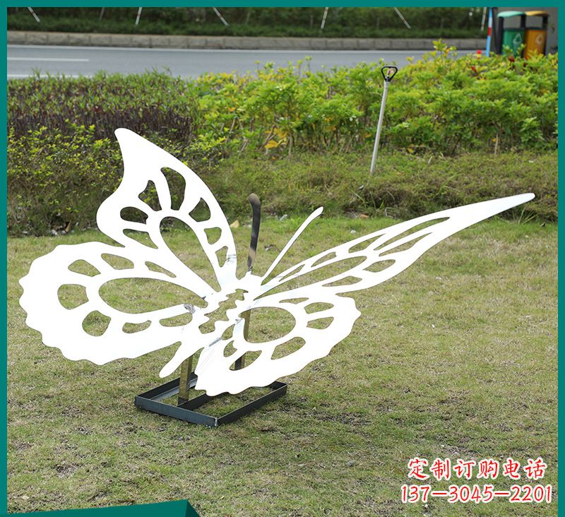 大同蝴蝶雕塑-公园景区创意不锈钢剪影蝴蝶雕塑