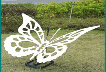 大同蝴蝶雕塑-公园景区创意不锈钢剪影蝴蝶雕塑